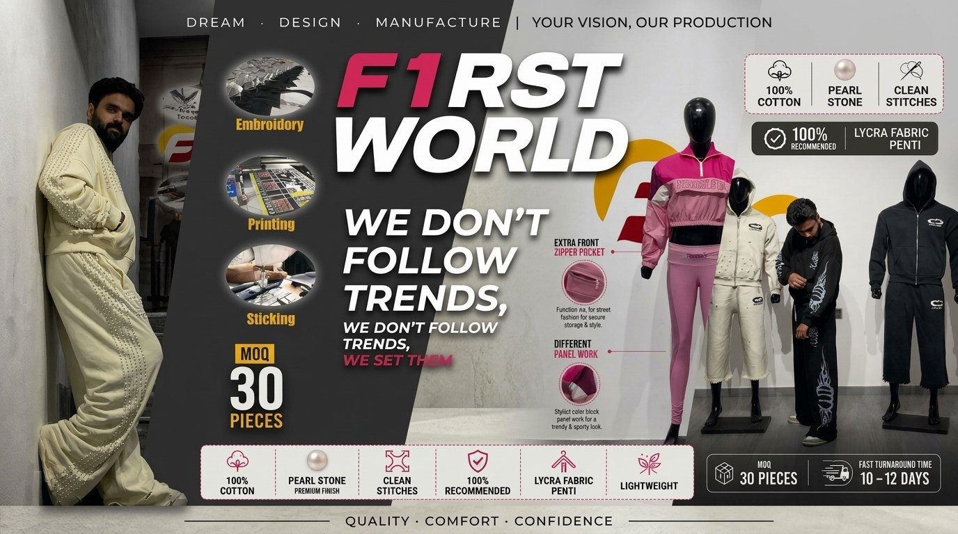F1RST World — Dream, Design, Manufacture. Your vision, our production.